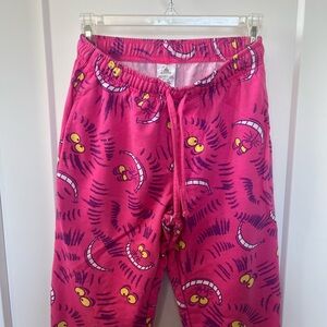 SUPER CUTE HOT PINK/PURPLE  Disney Cheshire Cat Loungewear Pj Pants - size XS